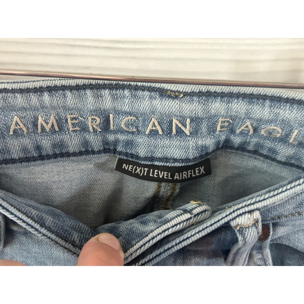 American Eagle "Athletic Skinny Airflex Size 29x32 Distressed Jeans Light j44 - Picture 2 of 4